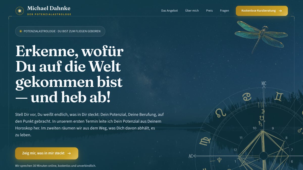 Webseite von Michael Dahnke — Potenzialastrologe